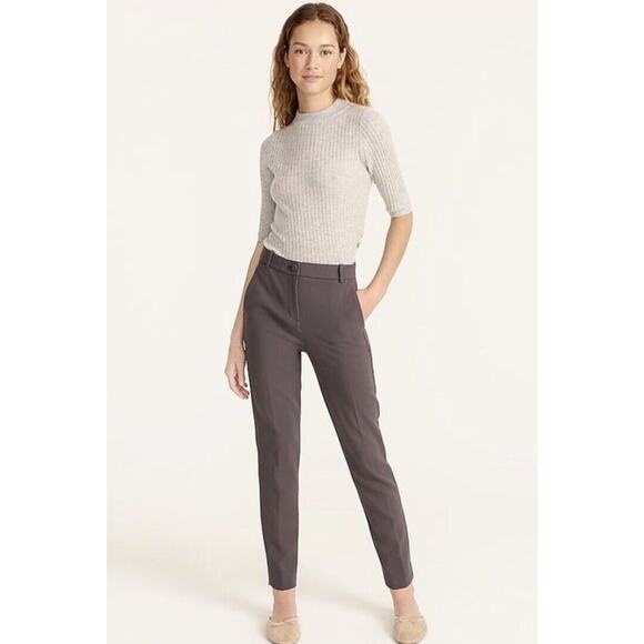 J. Crew High-Rise Cameron Pant in Four-Season Stretch Gray Size 0 - Picture 1 of 7